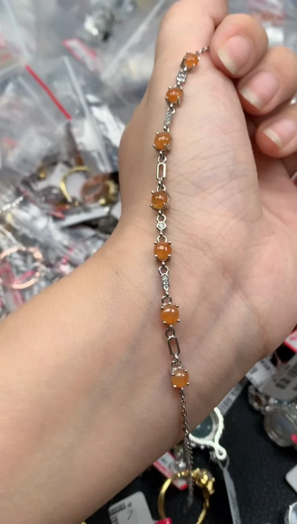 翡翠戒指银S925镶嵌天然A货缅甸翡翠