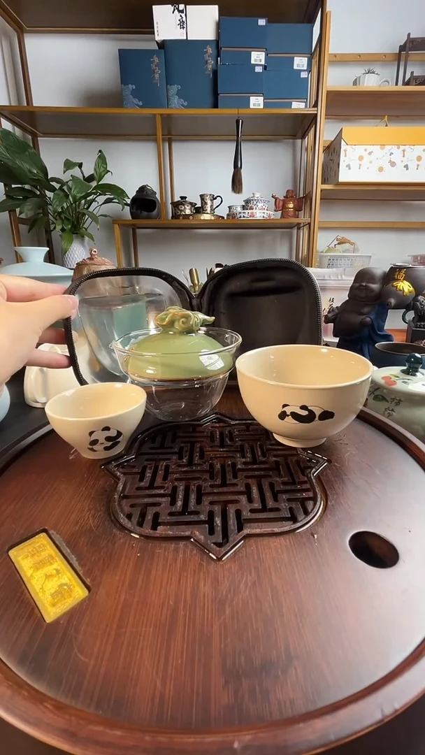旅行茶具小熊猫开播福利