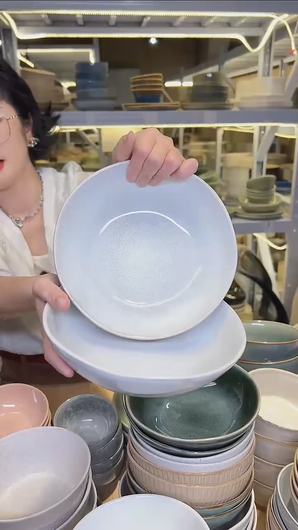 瓷298外贸尾货高温釉下彩陶瓷餐具默认微瑕