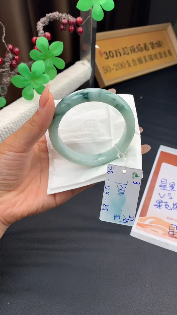 未镶嵌手镯翡翠菲*自带#送人#，联系客服核对地址~