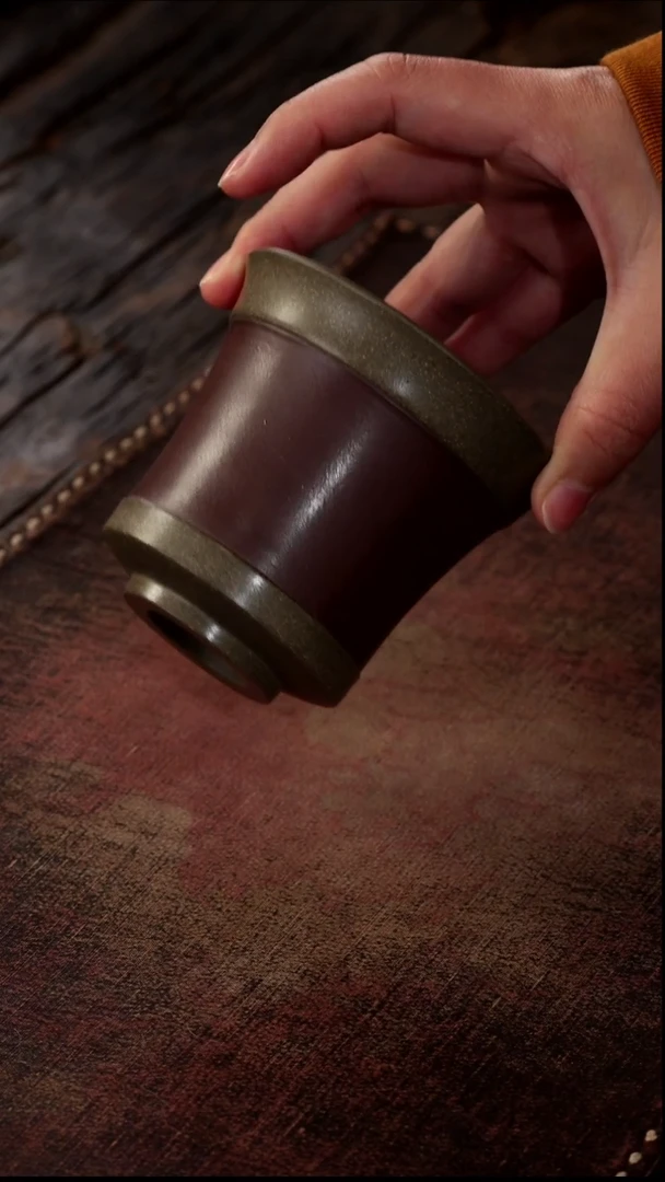 茶杯紫砂福利紫砂粉浆马蹄杯