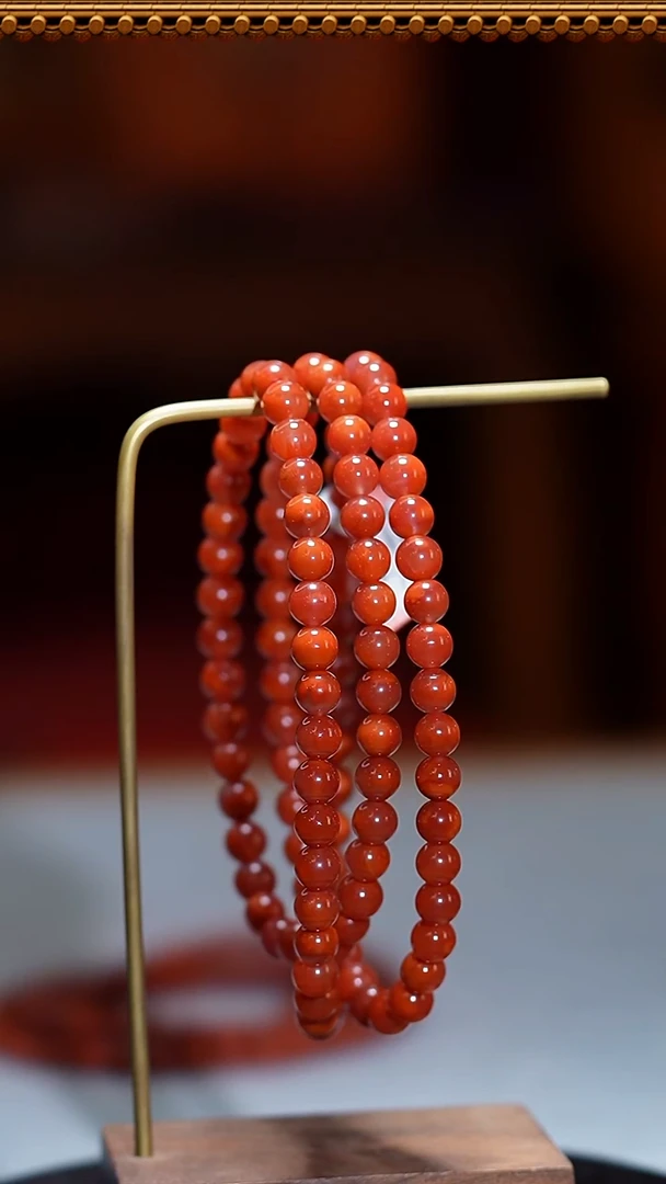 未镶嵌手链南红玛瑙瓦西原矿0.7*多圈34010719