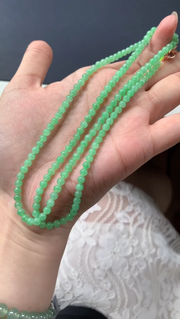 翡翠未镶嵌项链A807|4980