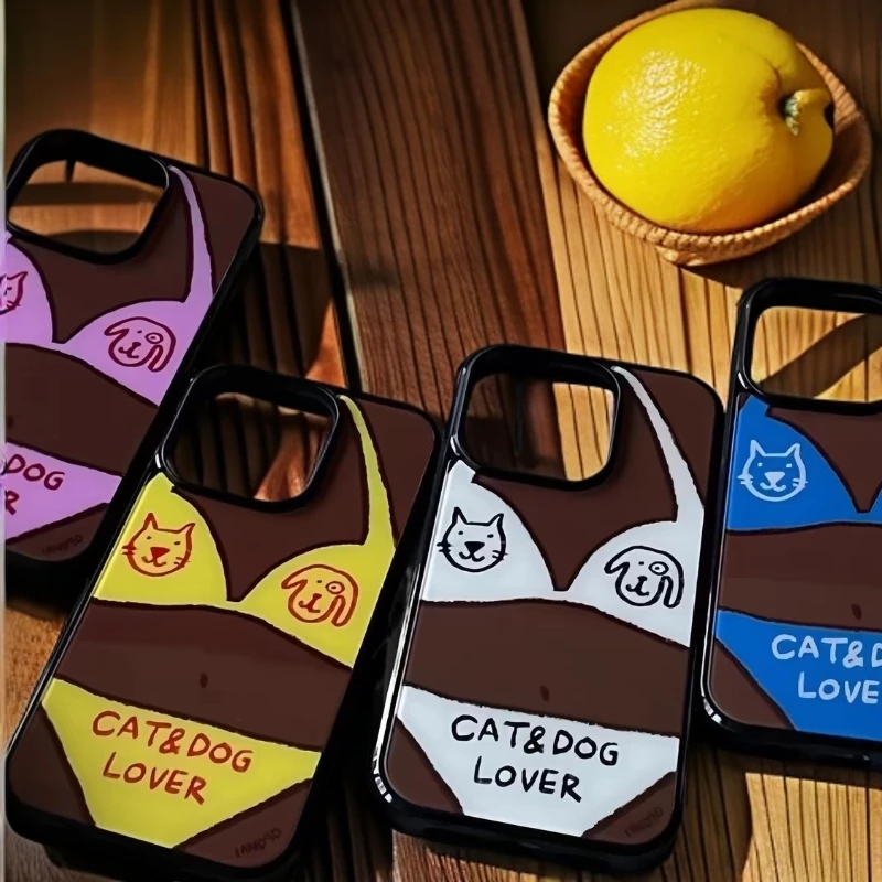 ins爆款比基尼黑边贴片手机壳 适用于苹果ipone16/13P12等 卡通