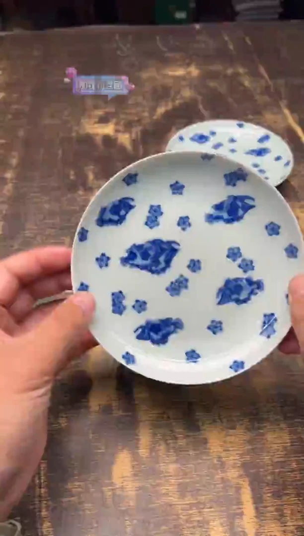 【闪购商品】/戏墨柴窑桃花鳜鱼小承盘