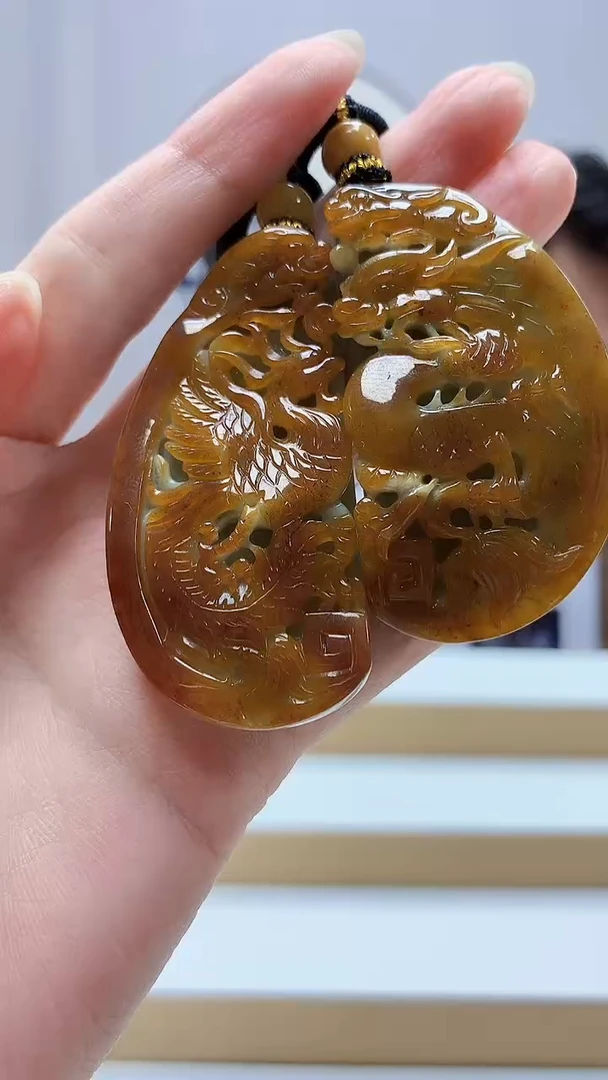 未镶嵌定制翡翠5060zm-毛货挂件114