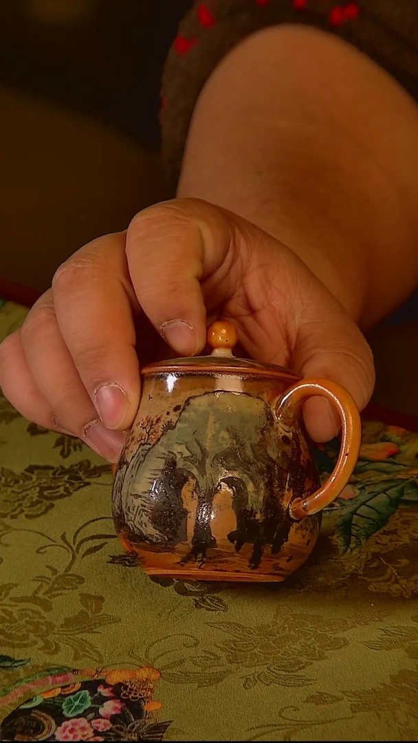 杯手工手绘杯杯很美丽