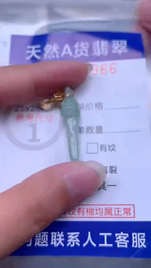 翡翠未镶嵌吊坠(不含链)1
