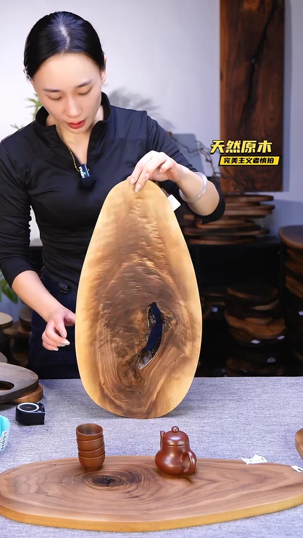 木晴*北美黑胡桃原木.干裂疤结不属于商品质量问题