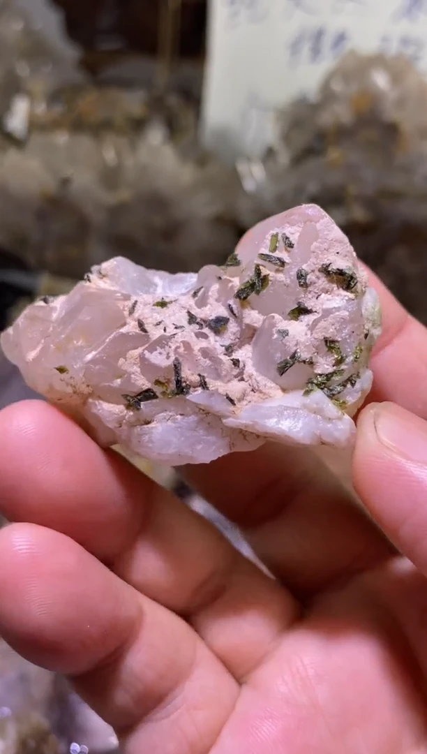 未镶嵌珠宝半成品水晶70号48g粉色糖霜花园