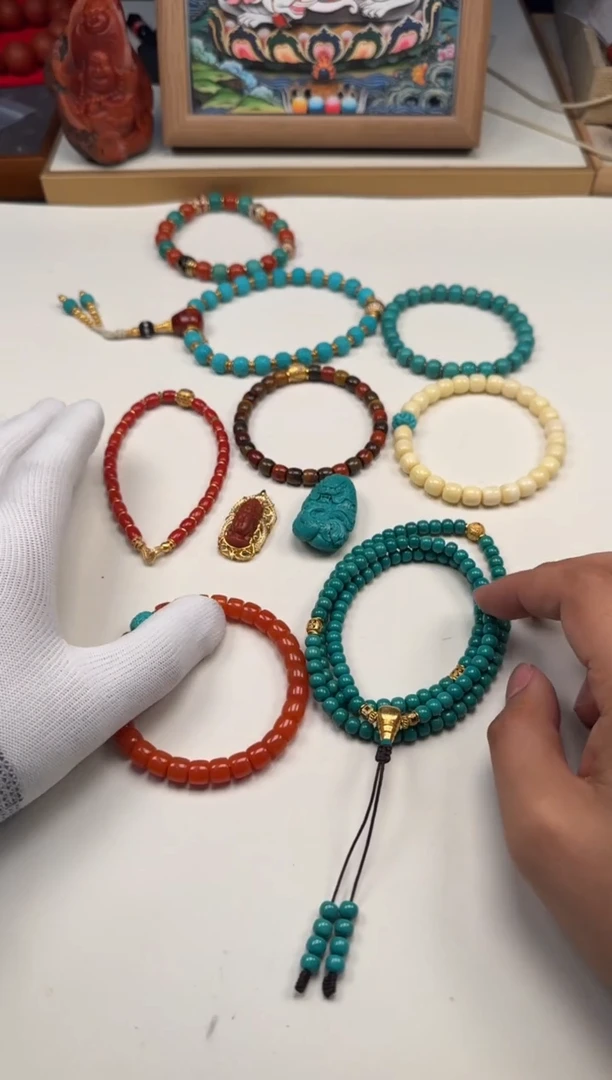 绿松石未镶嵌手串手串路**～手串手串