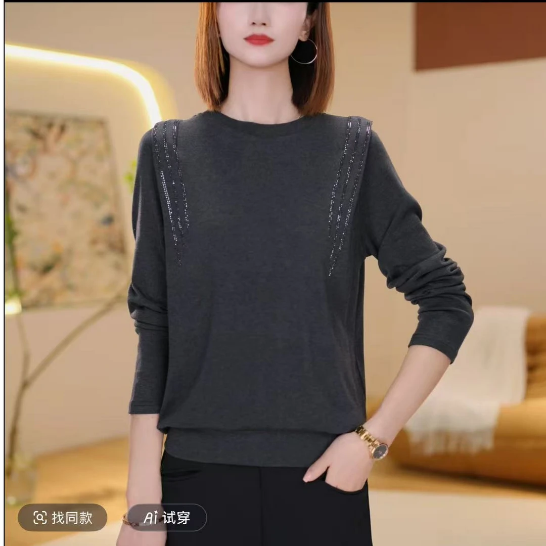 秋季上衣上新女装百搭新品长袖衬衣时尚显瘦气质2565
