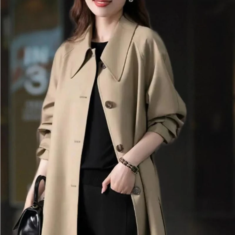 十三行女 风衣气质大衣工厂店中长款韩版