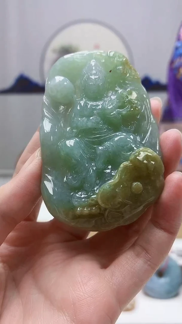 未镶嵌定制翡翠4812zm-毛货挂件人物21