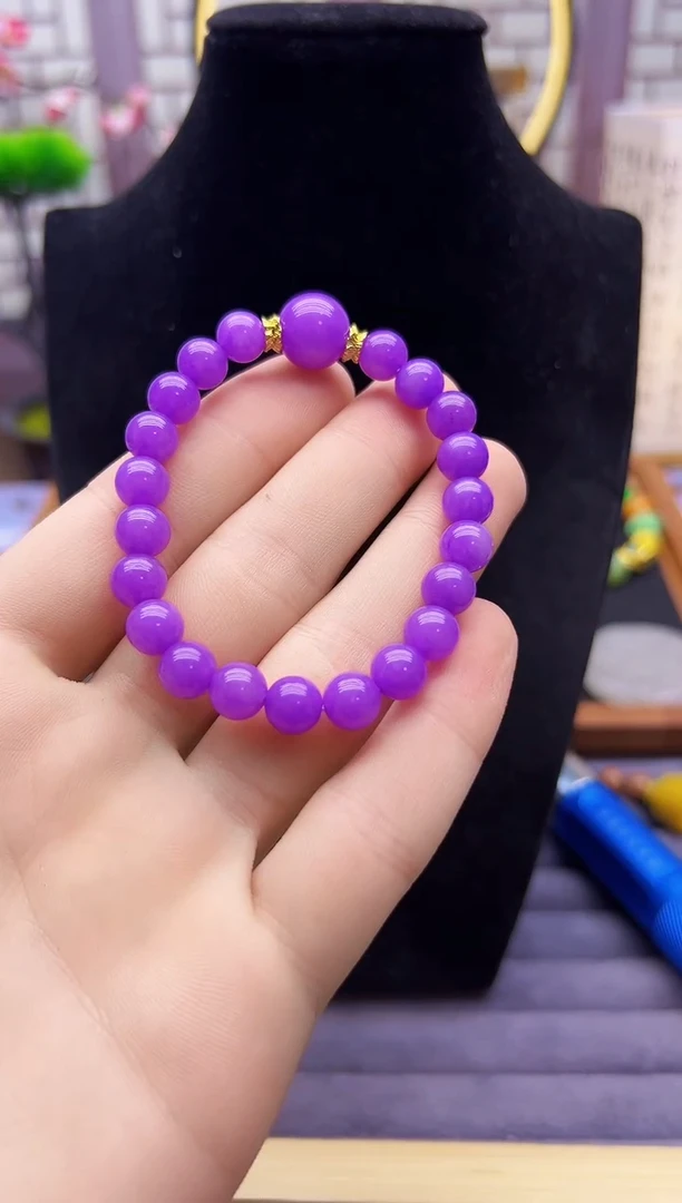 翡翠14K金镶嵌颈饰S417