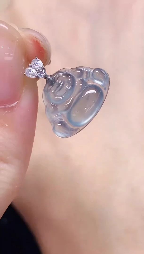 吊坠(不含链)18K金镶嵌翡翠X多样性发其一