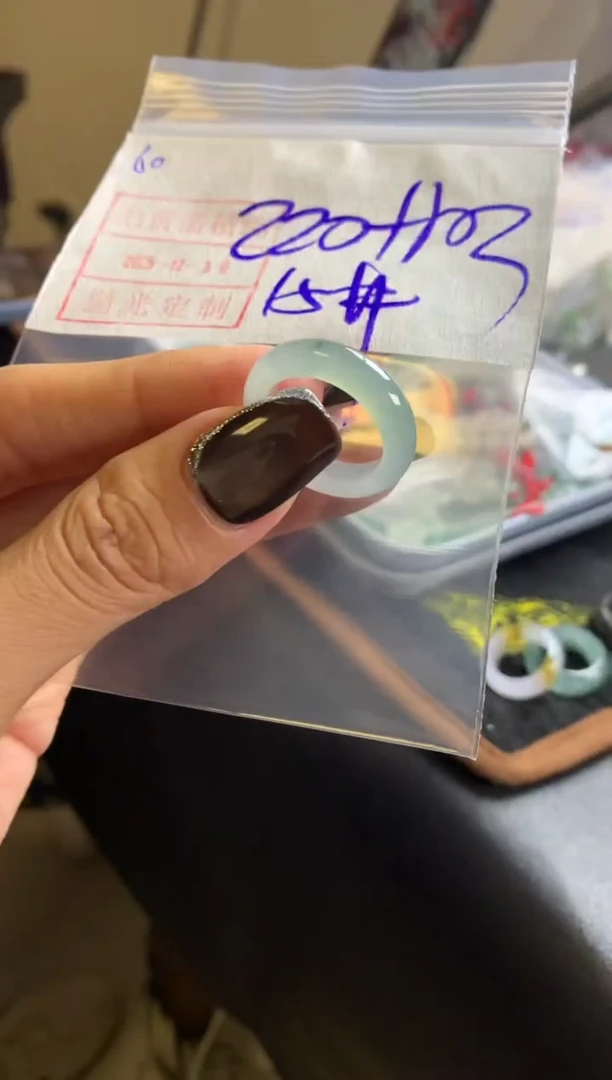 未镶嵌定制翡翠60戒圈15*230元毛货需精抛光发