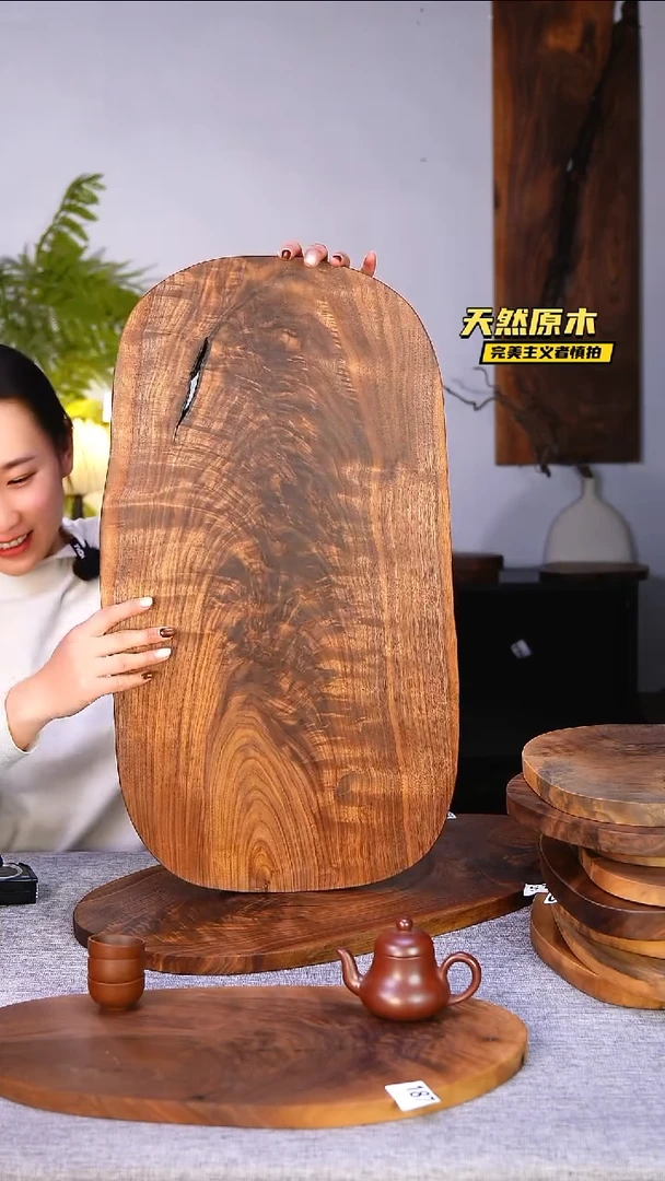 木?*风北美黑胡桃原木.干裂疤结不属于商品质量问题完美主