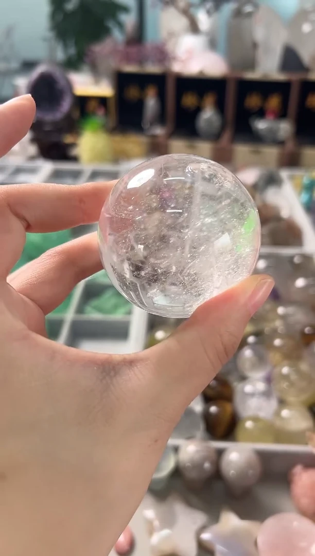 未镶嵌珠宝半成品水晶M426 约5.9cm