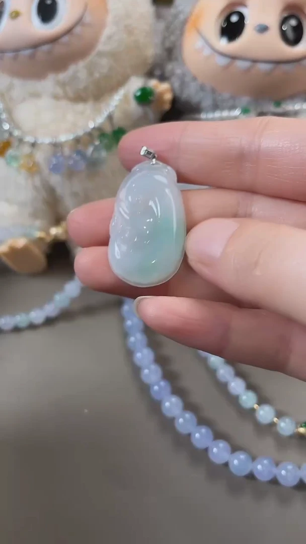 翡翠未镶嵌吊坠(不含链)天然缅甸翡翠吊坠