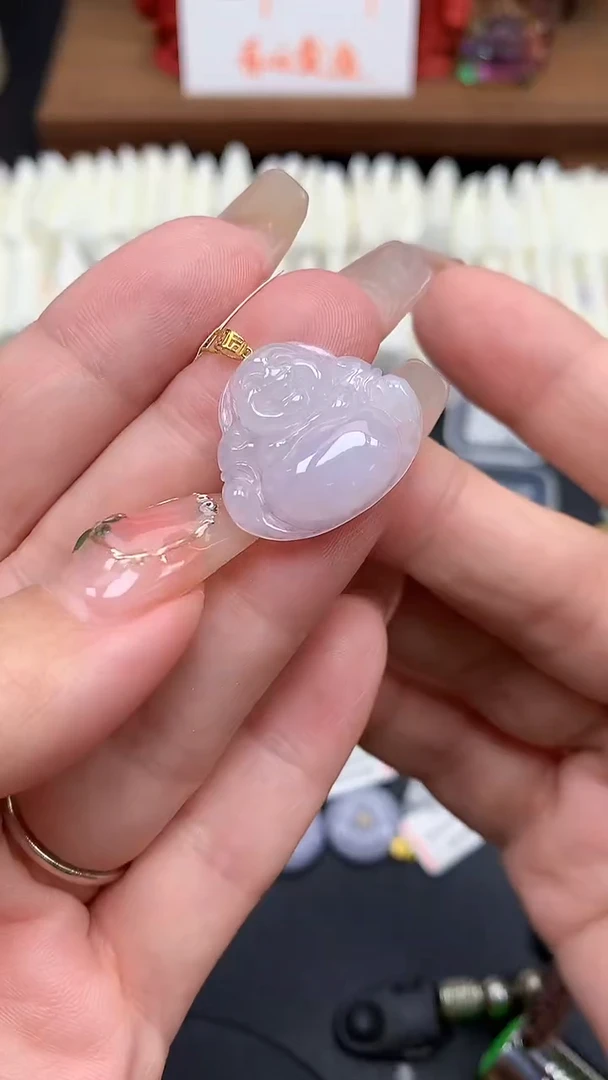 【闪购商品】翡翠吊坠(不含链)18K金镶嵌MS152619