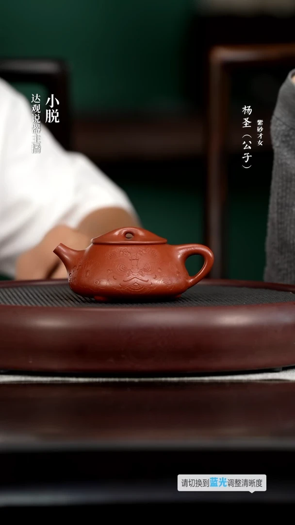 茶壶紫砂YSS79杨圣底蕴（张）朱泥240cc