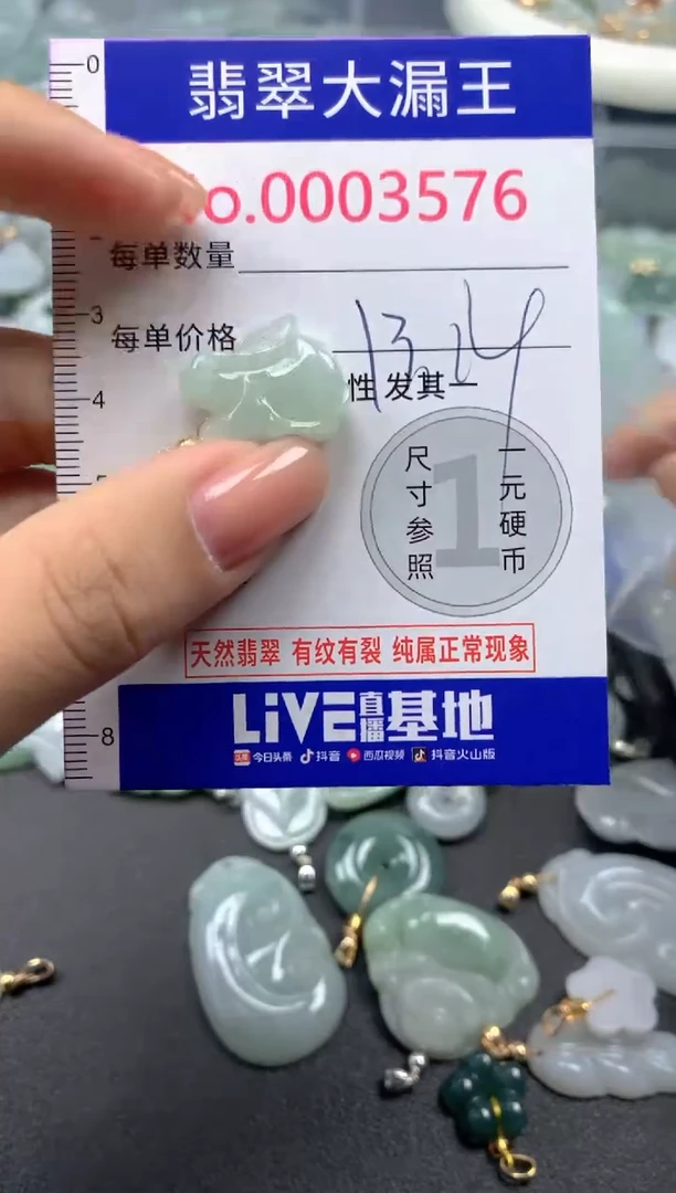 颈饰未镶嵌翡翠3576