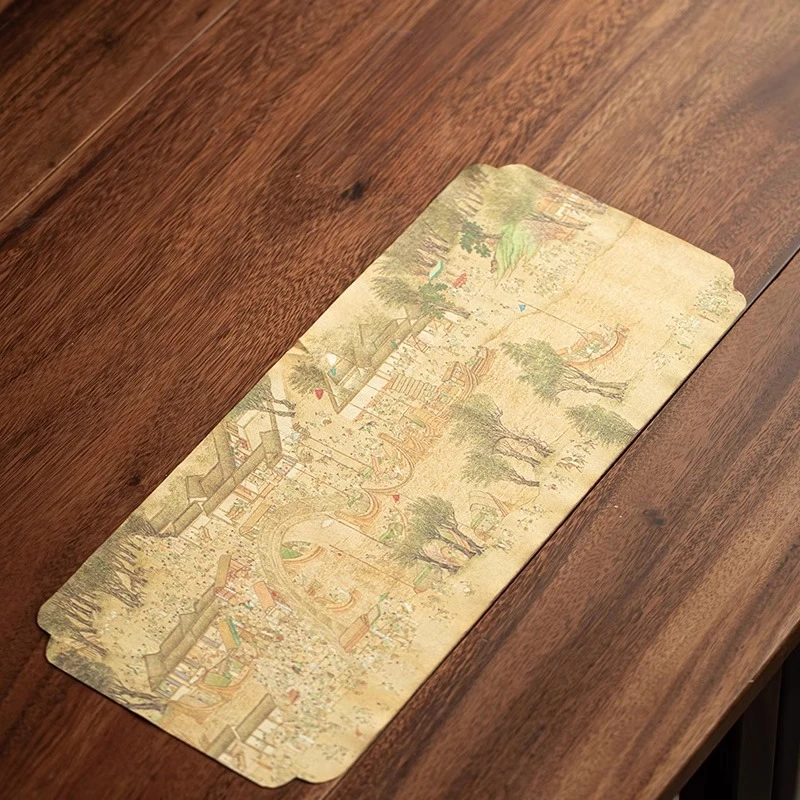 C077清明上河图双面茶席