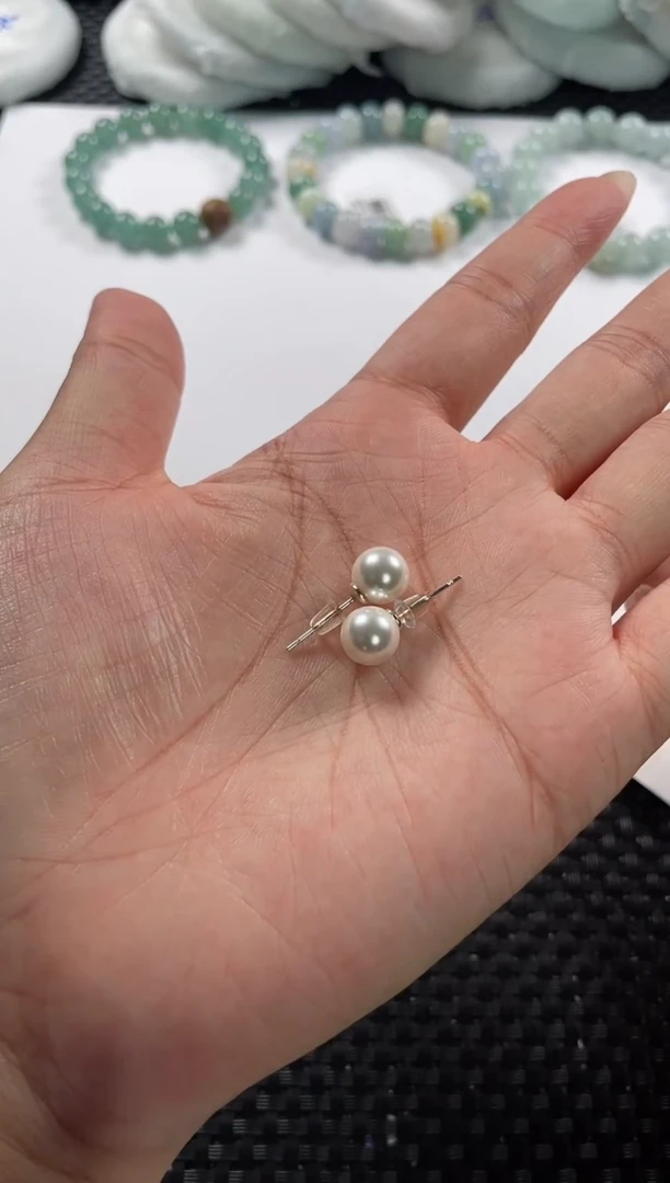 耳饰拼合珍珠（马贝珠）合金（多样性发一件）