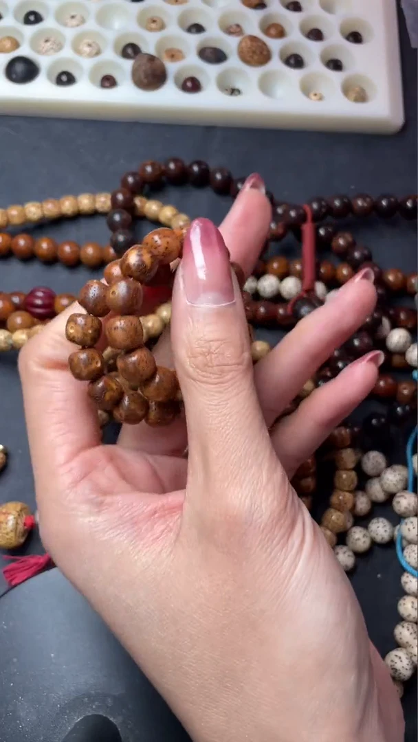 【闪购商品】星月菩提手串精工级浅珀桶珠8.5*7.5手串