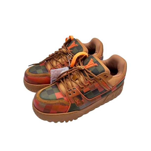 99新 LouisVuitton/路易威登 42码棋盘格胖丁trainer99新vv1184
