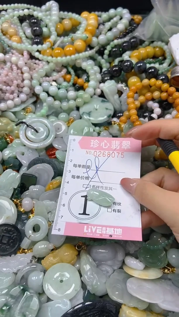 翡翠未镶嵌颈饰闪购0268075