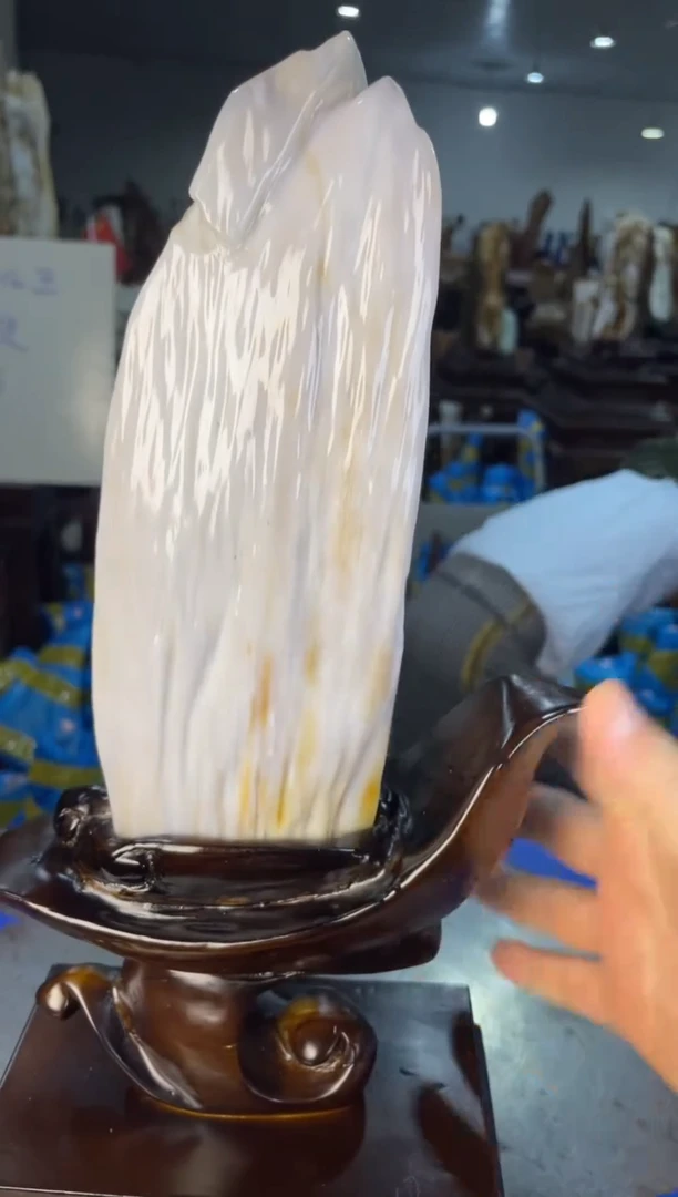 未镶嵌摆件硅化玉14