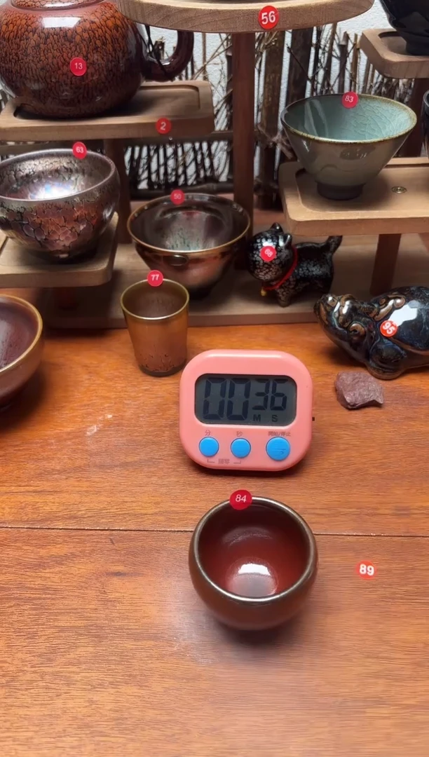 茶盏烬*生84号建盏工匠茶器