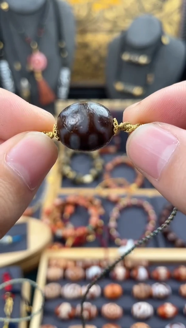 【闪购商品】玛瑙/玉髓颈饰未镶嵌美泓包浆七眼锁骨链