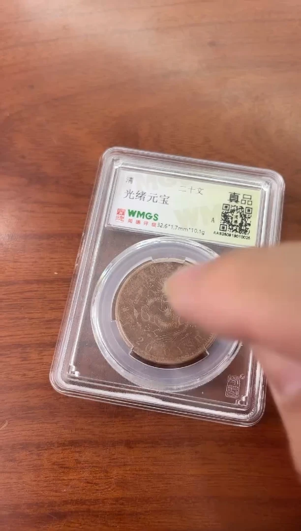 铜 清 光绪元宝 二十文 闻德评级 真品 同分数随机发
