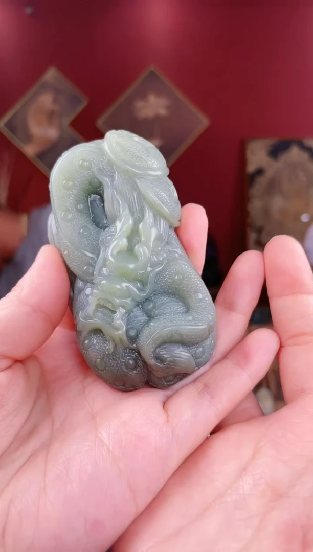 【闪购商品】和田玉把件未镶嵌龙手把