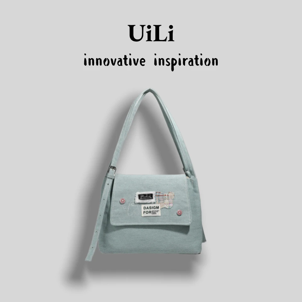 2025夏季新款时尚百搭单肩包包女慵懒风大容量翻盖外出通勤托特包