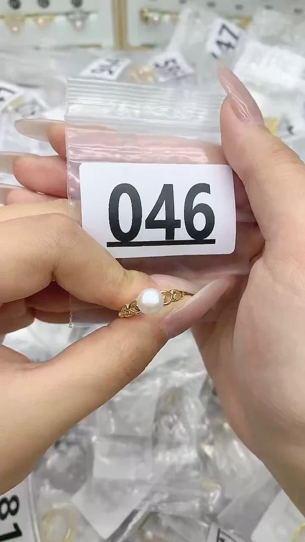 合金珠宝奇石淡水珍珠046