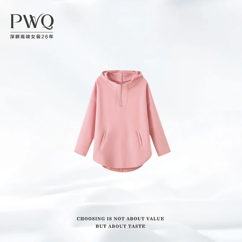 【逆龄升级】卫衣连帽单拉链下摆弧度减龄百搭YMJ-110301