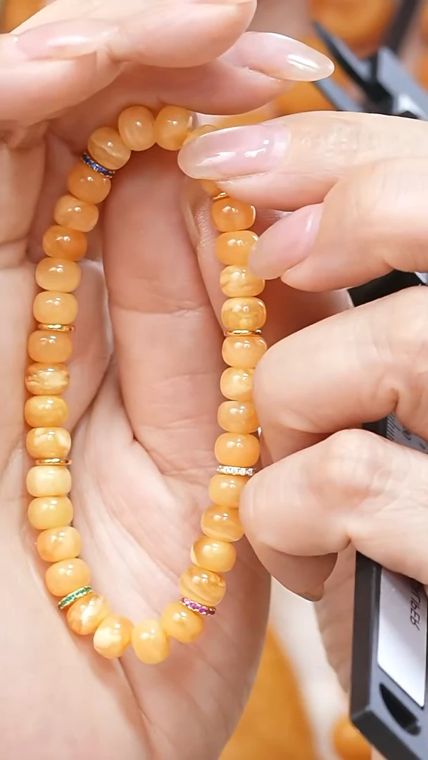 蜜蜡颈饰未镶嵌5372天然蜜蜡珠宝奇石云端妖孽石膏蜡全部保真