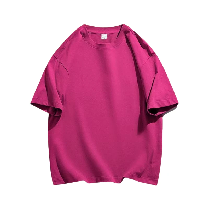 [亏本冲量]2025新款圆领纯色短袖t恤女彩色小众ins潮彩色打底上衣