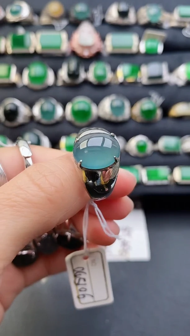 【闪购商品】翡翠戒指银S925镶嵌42412