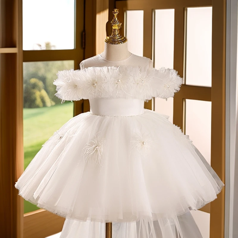 【小漫纱曲】公主裙女童礼服轻奢小众花童婚礼女孩生日儿童演出服