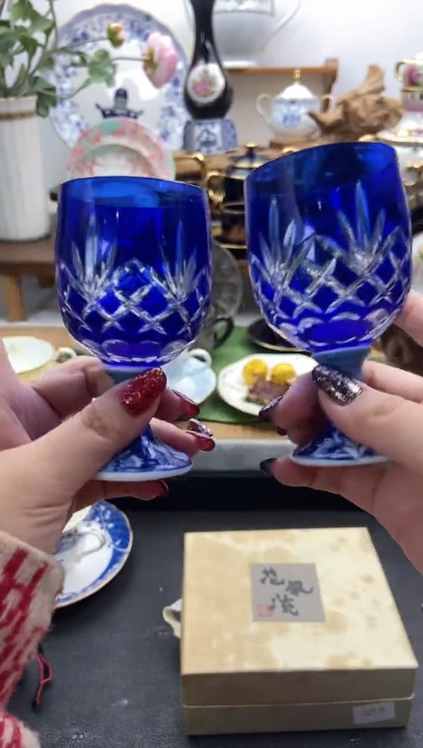 瓷片全新龙峰切子杯谨慎参拍，防伪帖撕毁无售后