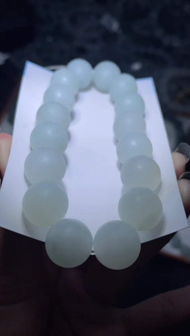 定制翡翠未镶嵌天然缅甸A货翡翠手串17