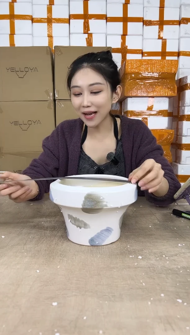 火锅刷色白小号19x15