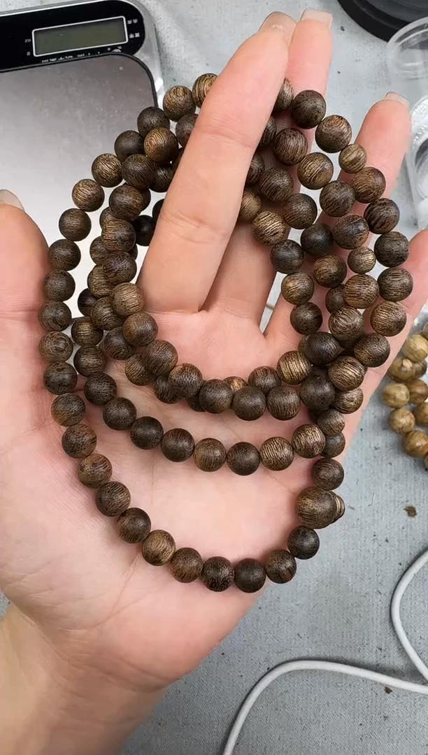 沉香手串0829沉香老料圆珠多圈多样性发一