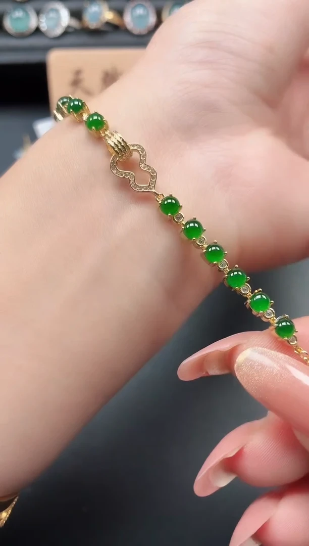 银S925镶嵌戒指翡翠11