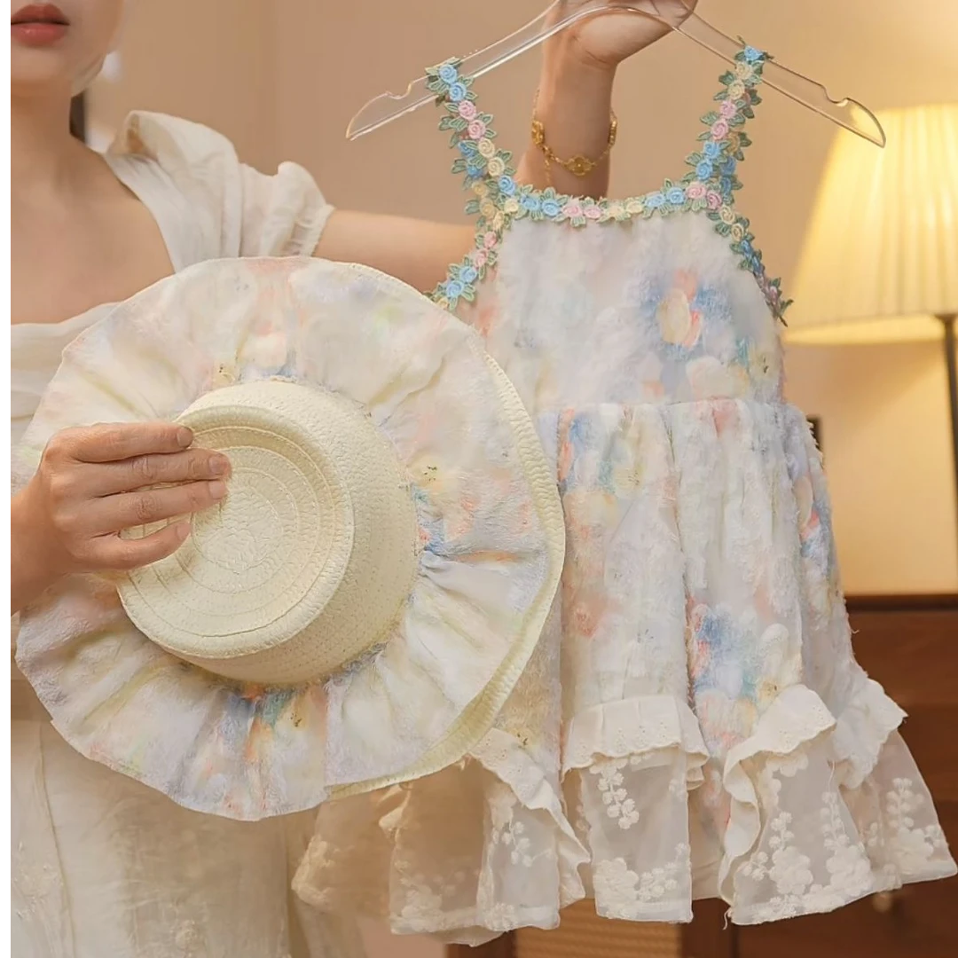 女童韩版吊带仙女裙子夏季2025新款女宝宝洋气甜美连衣裙夏公主裙